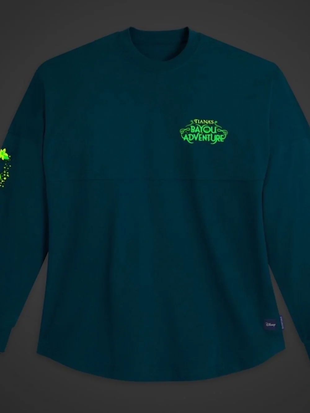 Disney Parks Tiana's Bayou Adventure Glow In The Dark Spirit Jersey Adult Size - Picture 3 of 4